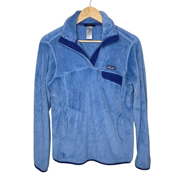 Patagonia Re-Tool T-Snap Fleece Half-Snap Pullover Blue Polartec Medium - Picture 5 of 14